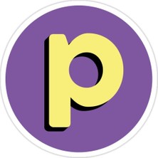 Universal P Harfi Sticker Araba Oto Arma Duvar Sticker Ev Dekoratif Çıkartma 15 cm