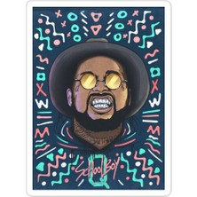 Universal Okul Çocuğuq Sticker Araba Oto Arma Duvar Sticker Ev Dekoratif Çıkartma 15 cm