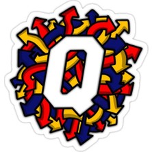 Universal Q Oklar Sticker Araba Oto Arma Duvar Sticker Ev Dekoratif Çıkartma 15 cm