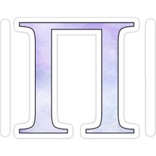 Universal Mor Pi Sticker Araba Oto Arma Duvar Sticker Ev Dekoratif Çıkartma 15 cm