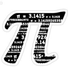 Universal Pi 3.14 Sticker Araba Oto Arma Duvar Sticker Ev Dekoratif Çıkartma 15 cm