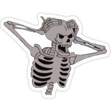 Universal Iskelet: P Sticker Araba Oto Arma Duvar Sticker Ev Dekoratif Çıkartma 15 cm