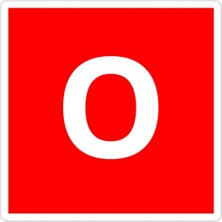 Universal O Harfi Sticker Araba Oto Arma Duvar Sticker Ev Dekoratif Çıkartma 15 cm