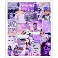 Universal Mor Sticker Araba Oto Arma Duvar Sticker Ev Dekoratif Çıkartma 15 cm