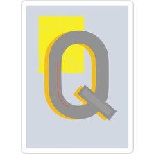 Universal Q Harfi Sticker Araba Oto Arma Duvar Sticker Ev Dekoratif Çıkartma 15 cm
