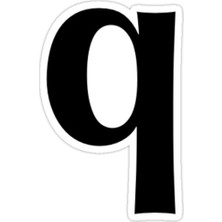 Universal Q Ilk Sticker Araba Oto Arma Duvar Sticker Ev Dekoratif Çıkartma 15 cm
