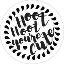 Universal Hoot Hoot Sticker Araba Oto Arma Duvar Sticker Ev Dekoratif Çıkartma 15 cm