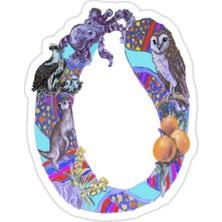 Universal Alfabe O Sticker Araba Oto Arma Duvar Sticker Ev Dekoratif Çıkartma 15 cm