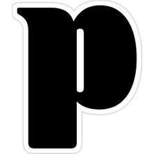 Universal P Sticker Araba Oto Arma Duvar Sticker Ev Dekoratif Çıkartma 15 cm