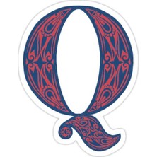 Universal Q Harfi Sticker Araba Oto Arma Duvar Sticker Ev Dekoratif Çıkartma 15 cm
