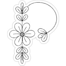 Universal P Harfi Sticker Araba Oto Arma Duvar Sticker Ev Dekoratif Çıkartma 15 cm
