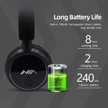 Nia Q1 Bluetooth Kulaklık Kablosuz Stereo Müzik Kulaklık (Yurt Dışından)