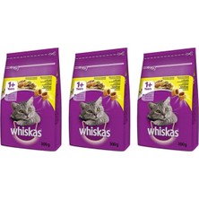 Whiskas Adult Tavuklu Kedi Maması 300 gr x 3 Adet