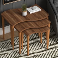 Monte Sehpa Gofrato Zigon Sehpa Ceviz