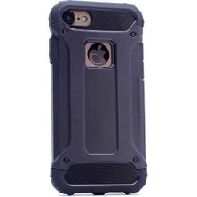 noktaks - Apple iPhone 6 Plus - Kılıf Çift Katman Zırh Tank Crash Military Kapak - Siyah - T2451