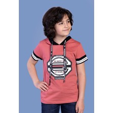 Toontoy Kids Toontoy Erkek Çocuk Kapüşonlu Baskılı Tişört