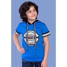 Toontoy Kids Toontoy Erkek Çocuk Kapüşonlu Baskılı Tişört