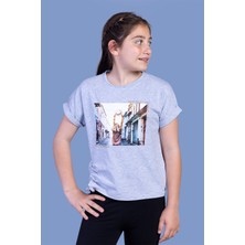 Toontoy Kids Toontoy Kız Çocuk Dijital Baskılı Tişört