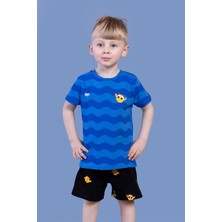 Toontoy Kids Toontoy Erkek Çocuk Dalga Desenli Şortlu Takım