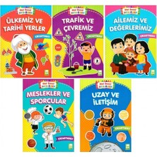 Ema Çocuk Okul Öncesi Boya Öğren - Çıkartmalı - 5 Kitap