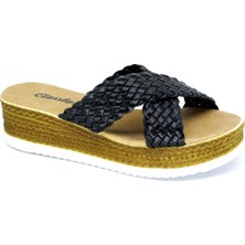 Trendyshoes Trendyshose 20S-172 Orgu  Çapraz Rahat Günlük Terlık