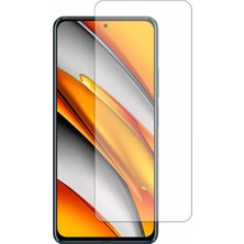 Microcase Xiaomi Poco F3 Tempered Glass Cam Ekran Koruma