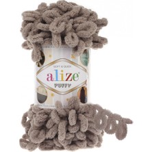 Alize Puffy El Örgü Ipi 530 Vizon 5'li Paket