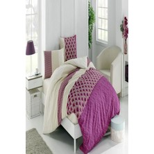 Kristal Tek Kişilik Light Nevresim Takımı Nil Mürdüm