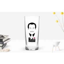 Bk Gift Renkli Baskılı Godfather Baba Tasarımlı Rakı Bardağı-12