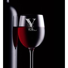 BK Kişiye Özel Y Baş Harfli ve Isimli Şarap Kadehi