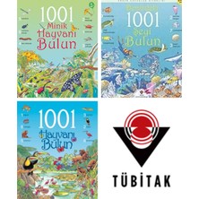 Tübitak Yayınları 1001 Hayvanı -1001 Minik Hayvan - Denizdeki 1001 Şeyi Bulun Serisi 5+ Yaş 3 Kitap