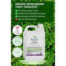 Ecos3 Hipoalerjenik Yüzey Temizleyici, Organik & Vegan Sertifikalı, Ekolojik, Evcil Hayvan Dostu, 5000ml