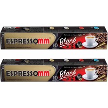 Espressomm Black Kapsül Kahve 20'li Nespresso Uyumlu