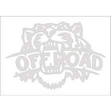 Sticker Fabrikası Off Road Kaplan Offroad 4x4 Sticker 00861