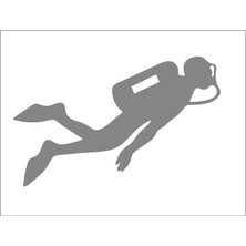 Sticker Fabrikası Dalgıç Dalış Scuba Diving Sticker 00898