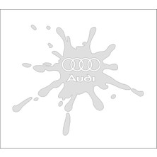 Sticker Fabrikası Audi Yakıt Depo Kapağı Sticker 00907