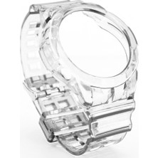 CoverZone Huawei Watch Gt2 46 mm Delikli Tpu Yumuşak Şeffaf Saydam Silikon Kordon Şeffaf