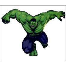 Sticker Fabrikası Hulk Yeşil Dev Bruce Banner Sticker 00832