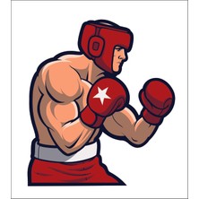 Sticker Fabrikası Boksör Kick Boks Kickboks Sticker 00878