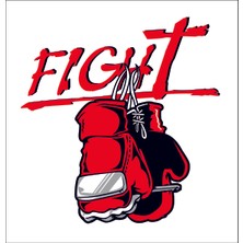 Sticker Fabrikası Dövüş Kickboks Kick Boks Boks Eldiveni Sticker 00879