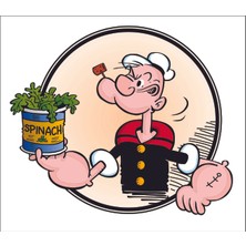 Sticker Fabrikası Temel Reis Popeye Sticker 00843