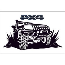 Sticker Fabrikası 4x4 Off Road Offroad Araç Pickup Sticker 00852