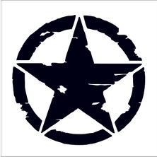 Sticker Fabrikası Askeri Yıldız Off Road Army 4x4 Offroad Sticker 00961