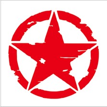 Sticker Fabrikası Askeri Yıldız Off Road Army 4x4 Offroad Sticker 00961