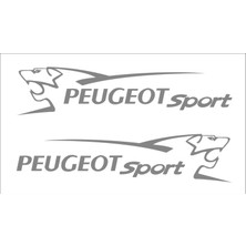 Sticker Fabrikası Peugeot Sport 2 Adet Araba Araç Kapı Kaput Araba Sticker 00967