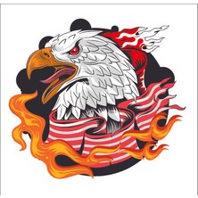 Sticker Fabrikası Alev Kartal Şahin Sticker 00965