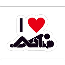 Sticker Fabrikası Sevgi Sevgili Aşk I Love Sticker 00952