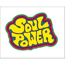 Sticker Fabrikası Soul Power Music Müzik Sticker 00789