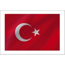 Sticker Fabrikası Türk Bayrağı Ay Yıldız Türkiye Sticker 00969