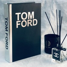 Lovely Book & Book Tom Ford Siyah & Altın Dekoratif Kitap Kutusu 27X19X4 cm